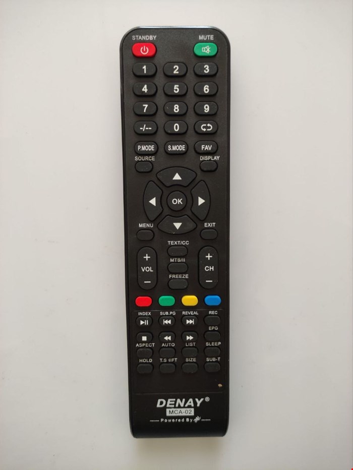 کنترل اصل شرکتی تلویزیون و ال ای دی دنای  DENAY MCB-02 