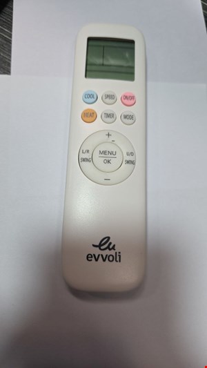 کنترل شرکتی کولرگازی ایوولی مارک مشکی Evvoli