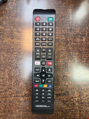 کنترل اصل شرکتی تلویزیون و ال ای دی کمیاب جنرال فورکی General 4k