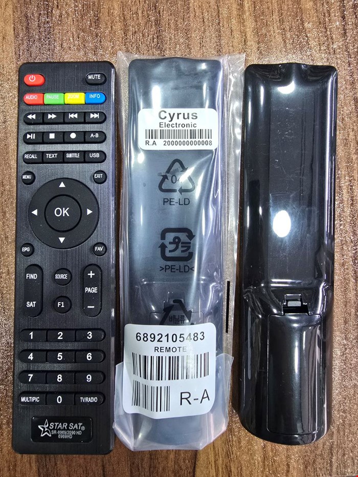 کنترل اصلی و فابریکی (میکرو سوییچ)ریسیور استارست 8989 STAR SAT