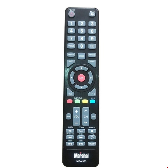 کنترل جایگزین تلویزیون نایاب مارشال 4303              باتوجه ب نبود کنترل موردنظر در بازار ،کنترل (جایگزین) ست شده با کنترل اصلی اگهی ارسال میشه.              