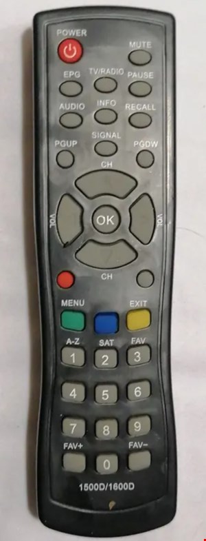 کنترل اصل شرکتی  ریسیور نایاب استارست مدل 1500/1600D