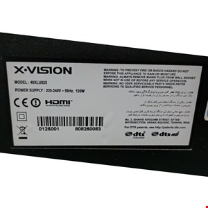 کنترل اصل شرکتی تلویزیون و ال ای دی ایکس ویژن 49XLU825