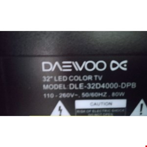 کنترل شرکتی تلویزیون و ال ای دی دوو مدل DLE_32D4000