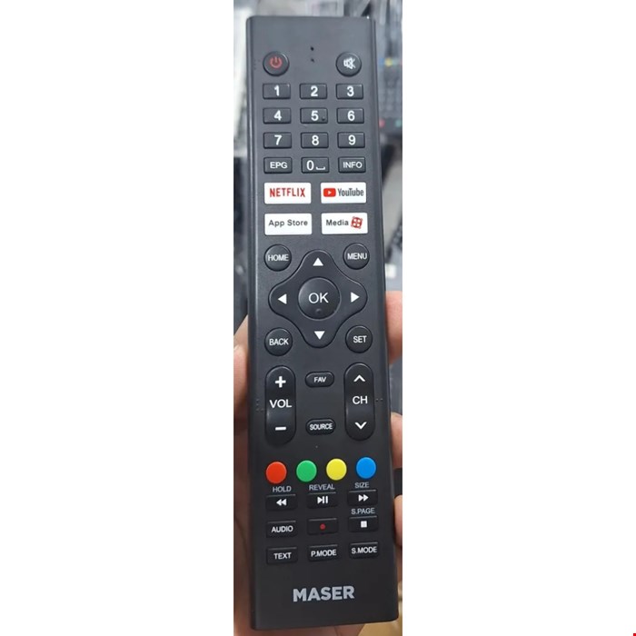 کنترل اصل شرکتی تلویزیون و ال ای دی نایاب ماسر اینترنت دار Maser