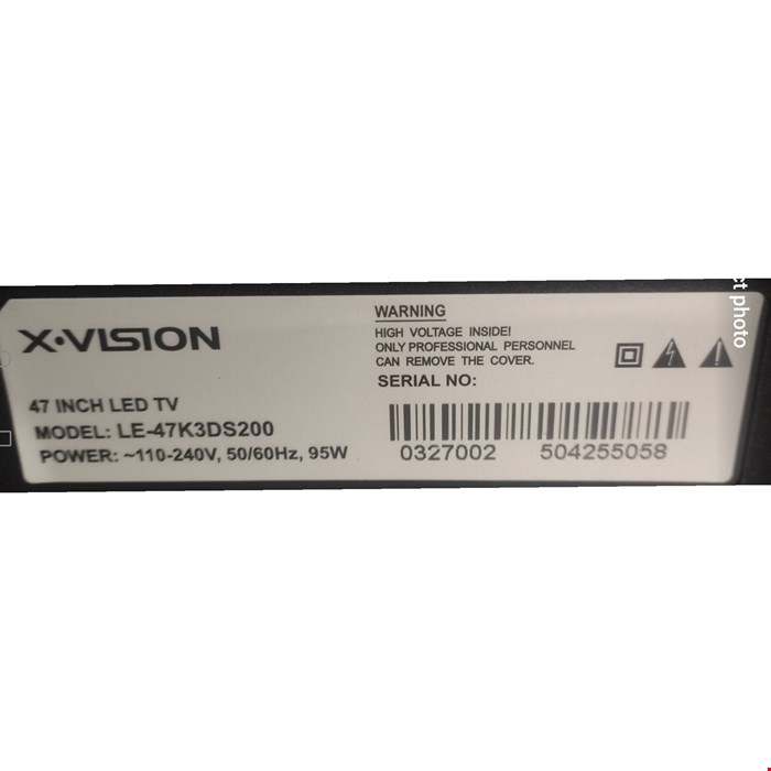 کنترل اصل شرکتی تلویزیون و ال ای دی نایاب ایکس ویژن XVISION LE_47K3DS200