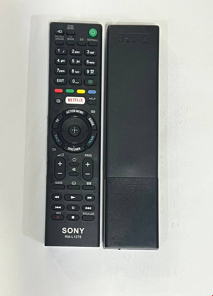 کنترل اصل شرکتی تلویزیون و ال ای دی سونی تخت نتفلیکس وسط SONY