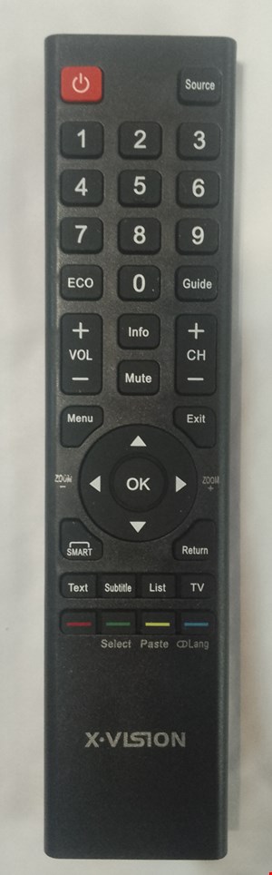 کنترل اصل شرکتی تلویزیون و ال ای دی تخت ایکس ویژن (جدید) XVISION