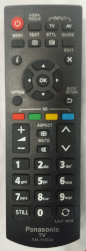 کنترل شرکتی تلویزیون و ال ای دی نایاب پاناسونیک کوتاه Panasonic 1180