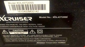 کنترل شرکتی تلویزیون و ال سی دی ایکس کروزXCRUSER XLD.43T2000.
