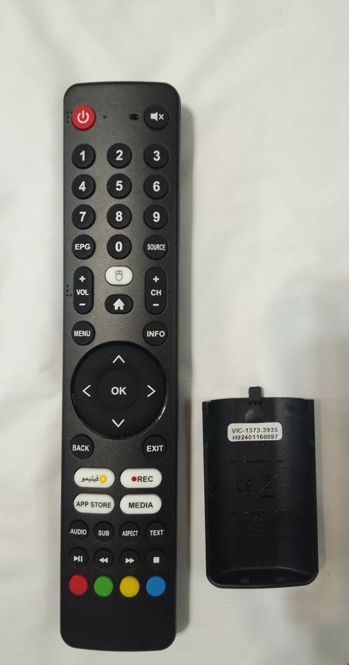 کنترل اصل شرکتی و فابریکی تلویزیون و ال ای دی ایکس ویژن فیلیمودار Xvision Filimo