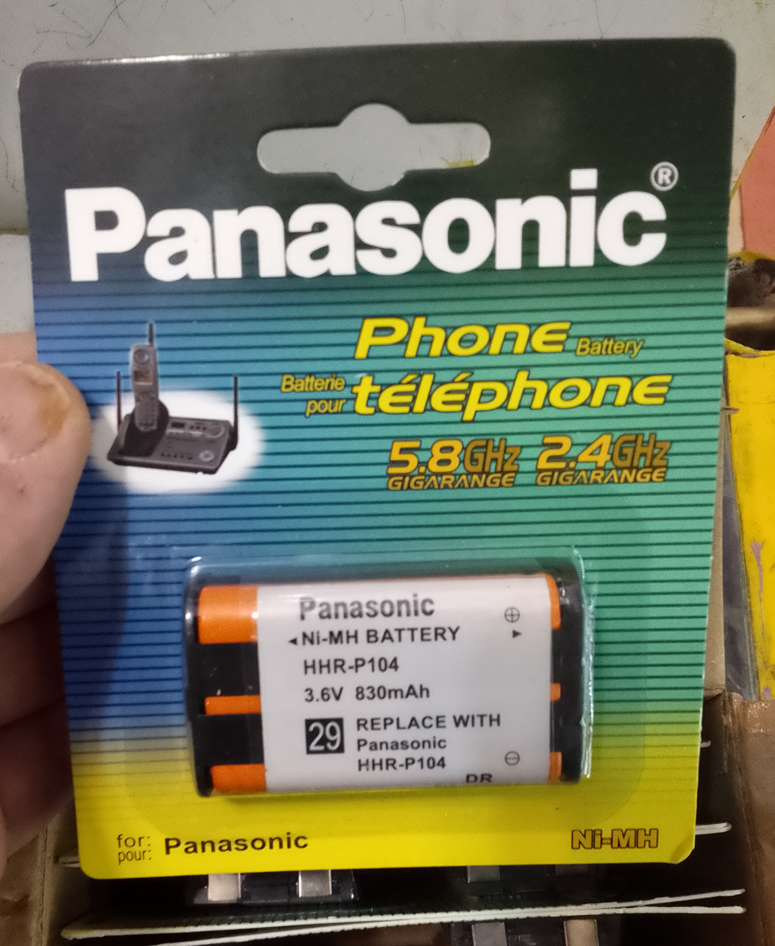 Panasonic P104 DR  مخصوص تلفن‌های بی سیم پاناسونیک و شرکتی 