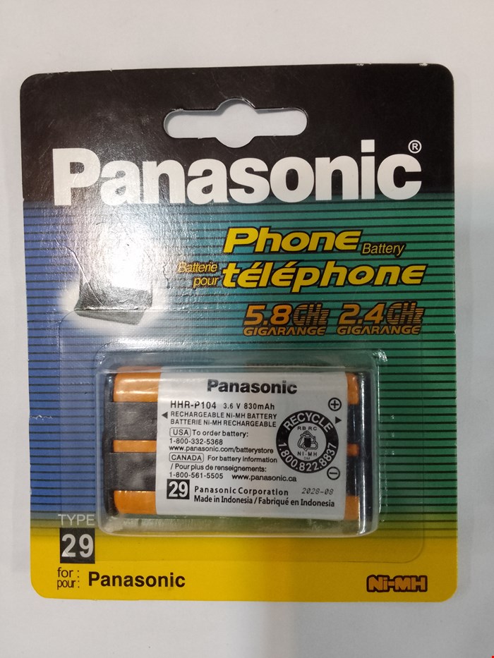 باتری شرکتی تلفن بی سیم پاناسونیک Panasonic P104 