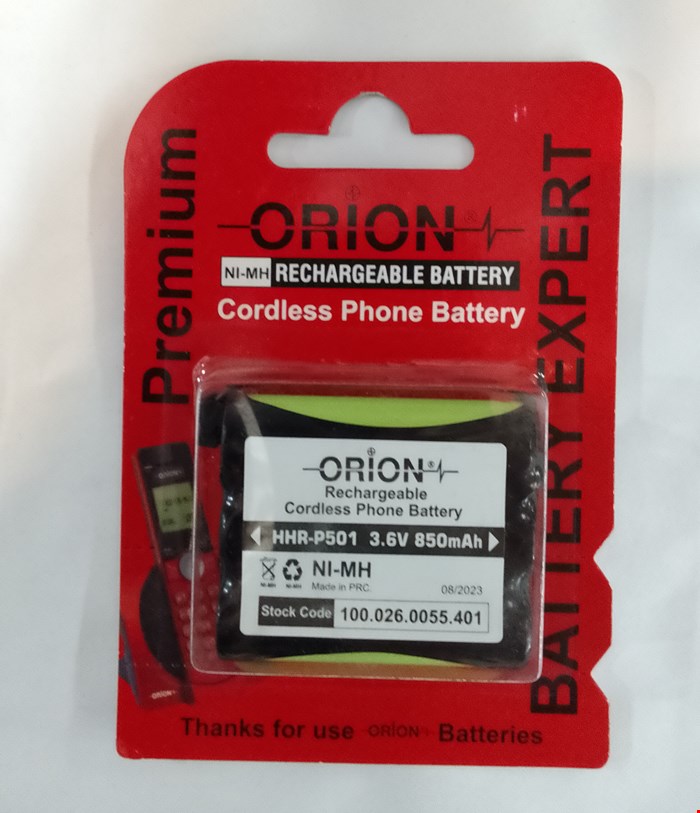 باتری تلفن بیسیم پاناسونیک قدیمی ORION P501